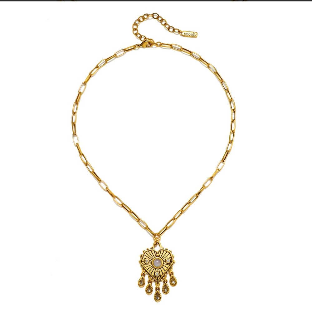 UNLOCKED HEART TALISMAN NECKLACE